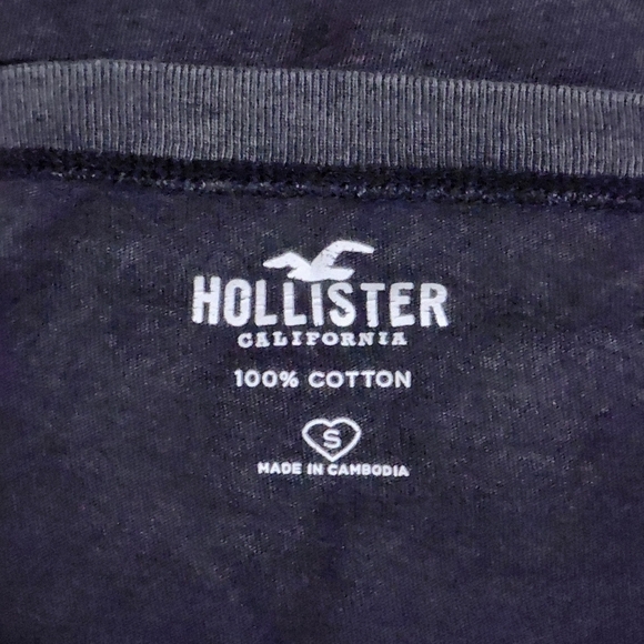 Hollister Dark Grey Constellation Graphic Short Sleeve T-Shirt Size S - Picture 8 of 12